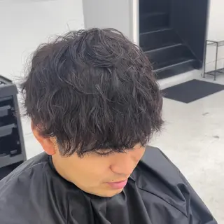 ショート パーマ 【柏メンズパーマ職人 】店長 KAZUMAのヘアスタイル