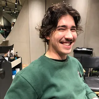 メンズ 🌈圧倒的デザイン パーマ 関和希のヘアスタイル