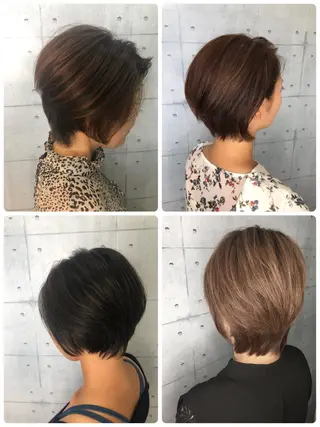 ショート カラー 金沢 広美のヘアスタイル