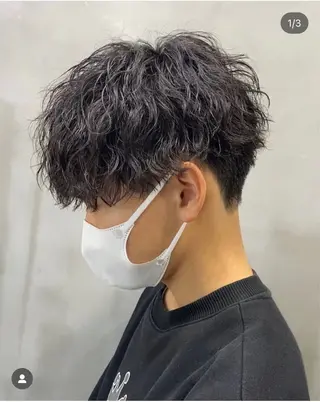 ショート ⭐️メンズ特化⭐️ パーマ カラーのヘアスタイル