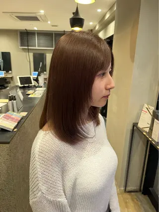 ミディアム カラー ヘアアレンジ みわ/博多 ブリーチ/メンズヘアのヘアスタイル