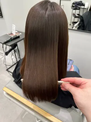 セミロング 菅 樹希弥のヘアスタイル
