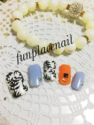 ショート ミディアム セミロング ロング カラー パーマ ヘアアレンジ メンズ キッズ ネイル まつエク nail salon&school felice所属・フェリーチェ瑞江店 新山のネイルデザイン