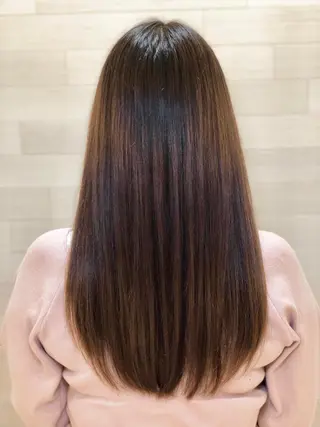 セミロング カラー 髪質改善カラー🎗️ 滝沢純のヘアスタイル