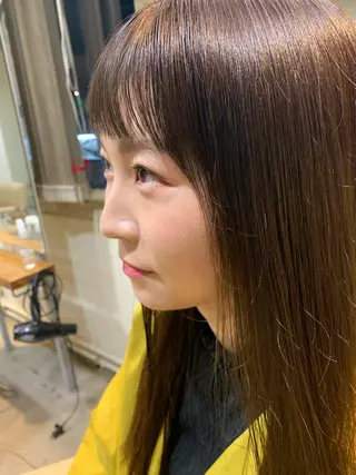 ロング カラー パーマ美容師 hanaのヘアスタイル