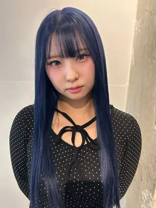 ロング カラー mira໒꒱· ﾟ 個性アートnailのネイルデザイン
