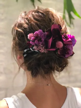 ミディアム ヘアアレンジ 吉祥寺 似合 わせcut/kanaのヘアスタイル