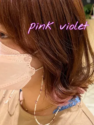 ミディアム カラー CYAN.栄店所属・パーマ/髪質改善 【榎本千夏】のヘアスタイル