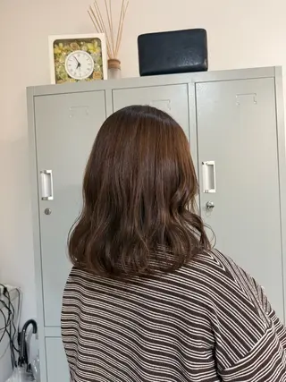 ミディアム 似合わせカット🫧 🍒艶カラーのヘアスタイル