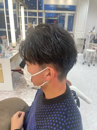 メンズ ボブ/透明感カラー /nicoのヘアスタイル