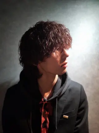 ミディアム パーマ カラー 大江 聖のヘアスタイル