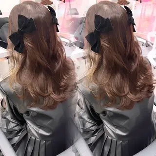 ミディアム カラー 韓国ヘア🎀艶髪 /渋谷/Manaeのヘアスタイル