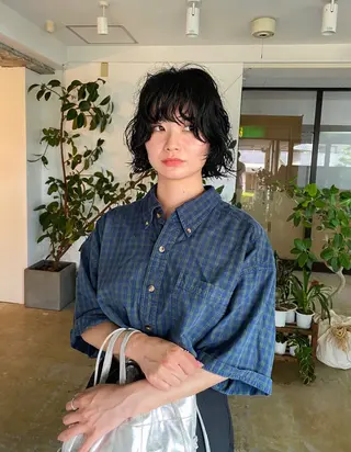 ミディアム カラー パーマ GATTACA所属・KEI gattacaのヘアスタイル