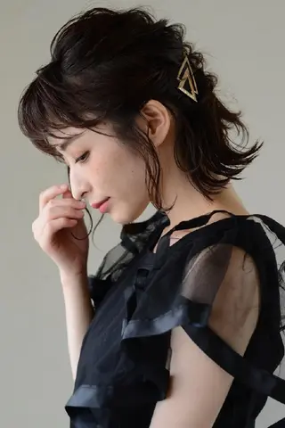 ショート カラー パーマ 上田 恵里のヘアスタイル