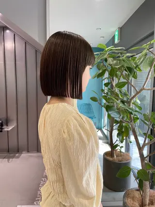 カラー noe tton所属・あゆな/名古屋/ ボブ/透明感カラーのヘアスタイル
