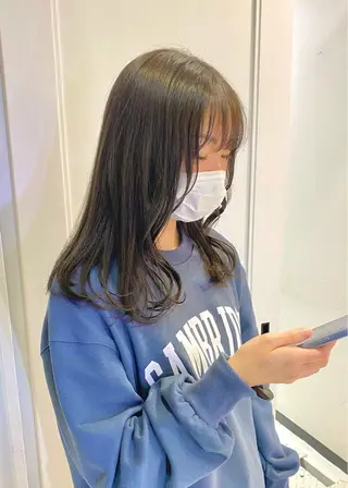 セミロング カラー Ayuna /透明感カラーのヘアスタイル