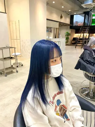 ロング カラー DEAN所属・KEIGO/パーマ ハイトーン/DEANのヘアスタイル