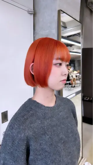 ショート カラー 日韓レイヤー🇰🇷 艶カラー/ナカネのヘアスタイル
