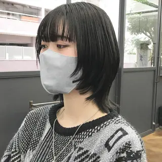 ミディアム メンズ ✂︎ウルフ・ショート ✂︎MIKUNIのヘアスタイル