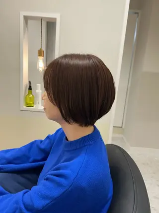ショート カラー 🩰ニシムラヒカリ 半個室salon♡*のヘアスタイル