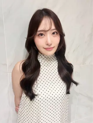 ロング カラー ワンホン/韓国ヘア 🤍amiのヘアスタイル