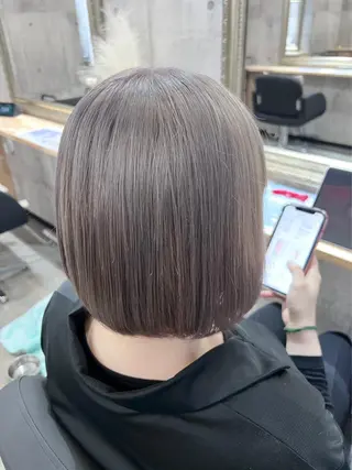 ショート カラー Sunny side 大名 RIOのヘアスタイル