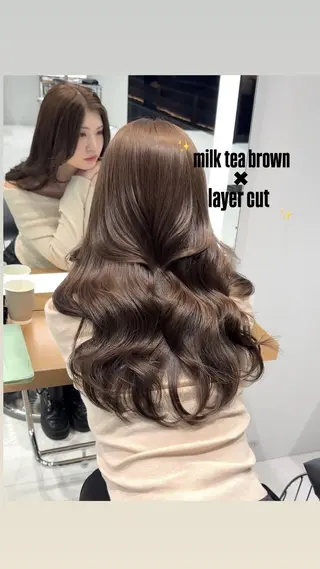 ロング nanami yamazakiのヘアスタイル