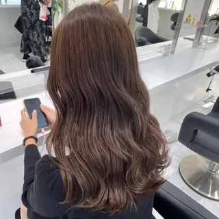 セミロング カラー 🎀🧁ダメージレス 艶髪カラー🧁🎀のヘアスタイル