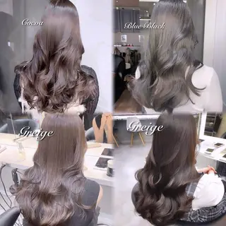 カラー レイヤー、美髪矯正 🌹韓国ヘア芹奈のヘアスタイル