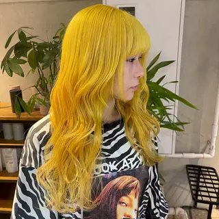 ロング カラー ヘアアレンジ 🎀暖色/ベージュ× ハイトーン💫りののヘアスタイル