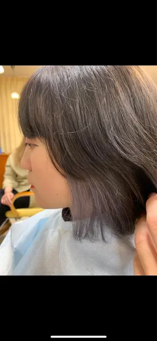 ミディアム カラー putri 副店長 岸本　拓真のヘアスタイル