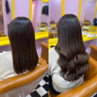 セミロング チビ編み込みエクステ どぅ〜す/YUIのヘアスタイル