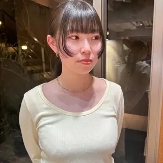 ミディアム カラー 大橋 芽衣のヘアスタイル