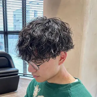 ショート パーマ メンズ メンズ特化美容師 🤍FUKAのヘアスタイル