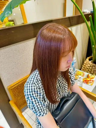 セミロング カラー 吉田 新平のヘアスタイル