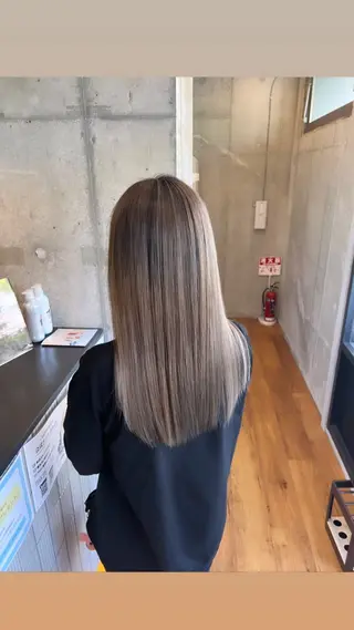 ロング カラー SALOWIN 栄３丁目店所属・福田 修平💎 髪質改善/美髪矯正のヘアスタイル