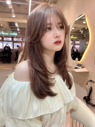 ロング カラー 美髪矯正🫧/ 吉田こうすけのヘアスタイル