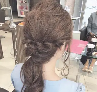 ヘアアレンジ 🦋ミルクティーベー ジュ🦋mayukiのヘアスタイル