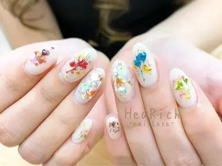 ロング ネイル ハーリッチnail HeaRichのネイルデザイン