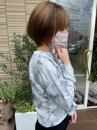 ショート カラー 鶴岡で縮毛矯正なら お任せ！ハヤシナオミのヘアスタイル