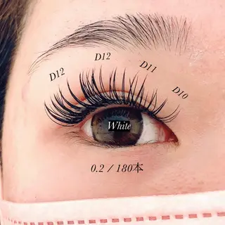 マツエク・マツパ White/マツエク /まつパ/耳つぼのマツエク・マツパデザイン