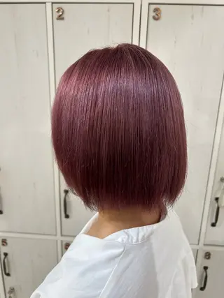ミディアム カラー 山﨑 燦人のヘアスタイル