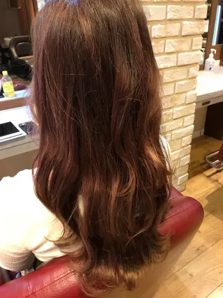 ロング カラー 耳つぼジュエリー💎 認定💎井上みわこのヘアスタイル