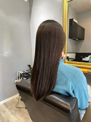 ロング カラー 渡辺俊介 暗髪カラー /美髪矯正/髪質改善のヘアスタイル