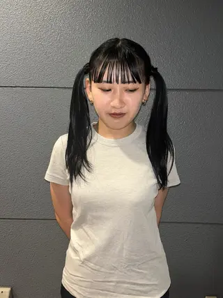 ロング ヘアアレンジ yuka カットモデル🌲†のヘアスタイル