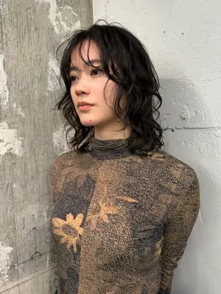 ミディアム パーマ code+lim所属・平沼 祐哉/パーマのヘアスタイル