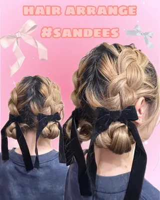 ヘアアレンジ sandees所属・落合 そらのヘアスタイル