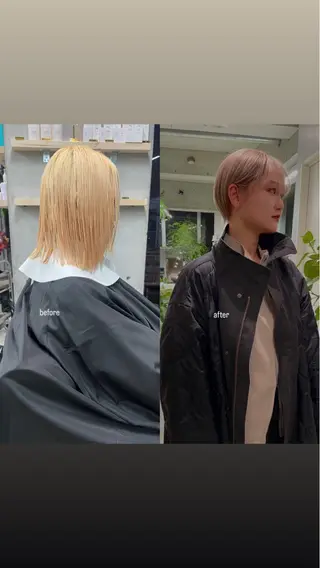 ショート 飽きさせないヘア デザイン keitaのヘアスタイル