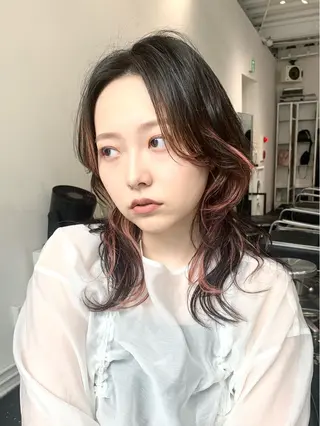 セミロング カラー レイヤーカット/艶髪 ✨💭KIRARIのヘアスタイル