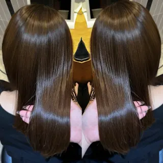 セミロング カラー ラフィスヘアードープ所属・👑髪質改善wカラー /ハイトーン/アユカのヘアスタイル